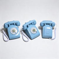 Téléphone fixe filaire vintage à cadran rotatif, style rétro, sonnerie mécanique, pour la maison et le bureau, vente en gros