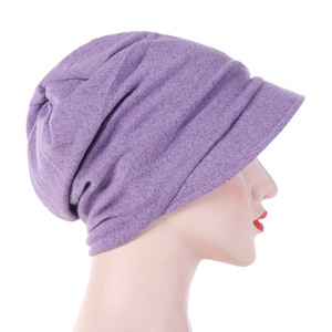 Hijab tendance, couvre-chef élastique doux, foulard pour femmes, chapeau <span class=keywords><strong>chimio</strong></span>, turban pour perte de cheveux - Product Image 4