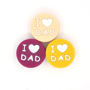 Cuentas de silicona sin BPA para papá, mamá, <span class=keywords><strong>amo</strong></span> a mamá, <span class=keywords><strong>amo</strong></span> a papá - Product Image 4