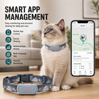 Système de localisation sans fil Qcool pour animaux de compagnie, outil anti-perte avec contrôle de localisation, collier GPS lumineux LED pour animaux de compagnie pour la promenade en extérieur