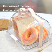 Direct leverbaar: voedselveilige kunststof keukenblad opbergdoos voor brood, cake, dessert en fruit, met roldeksel.