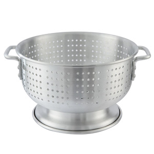 Jade Bird Aluminum Drain Basket Round With Handle 20cm Versatile Kitchen <b>Sieve</b> - Product Image 4