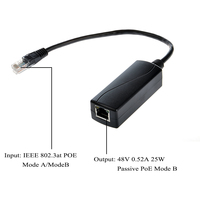 Convertisseur PoE pour PoE passif 48V, convertit PoE actif 802.3af/at en PoE passif 48V Mode B pour Ubiquiti Wave Teltonika RUTM55