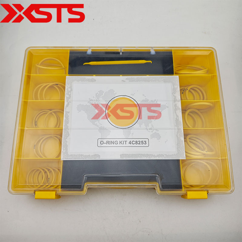 Комплект уплотнительных колец XSTS 4C-8253 D-RING резиновых уплотнительных колец для экскаватора кошки, запасные части для строительной техники, гарантия 3 месяца