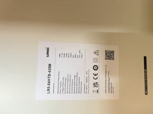 Panneau solaire entièrement noir 400 W version américaine, module PV <span class=keywords><strong>Longi</strong></span> 420 Watts entièrement noir LR5-54HTB pour le marché canadien et américain - Product Image 4