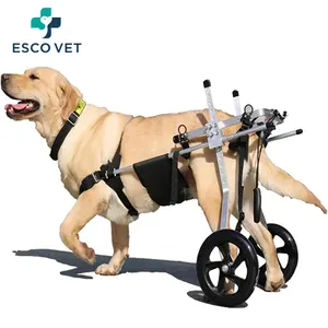Silla de ruedas de precio barato para patas delanteras y traseras con 2 ruedas Los mejores perros grandes usados Walkin Xl Pets Dog Wheel Cart