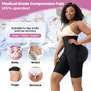 Po-Straffender und Hüftbetonender BBL-Miederhöschen Bauchkontrolle Colombianas Faja Para Mujer Post-Operativa Oberschenkel-Former Shapewear Kurz - Product Image 6