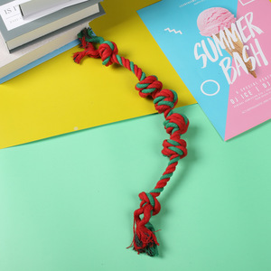 Juguetes de Cuerda para Perros de Navidad, Paquete de 7, Rojo y Verde, para Masticar y Jugar, para Mascotas - Product Image 4