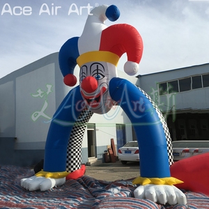 Arc de Joker à quatre pattes avec chapeau de clown, arc gonflable avec éléments de clown, arc de bienvenue pour l'entrée du parc d'attractions et du cirque - Product Image 2