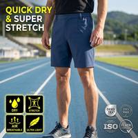 Saiki - Pantalones Cortos Deportivos Transpirables de Secado Rápido Personalizados de Fábrica al por Mayor, Pantalones Cortos Deportivos para Hombre con Cintura Elástica para Gimnasio, Entrenamiento y Ejercicio