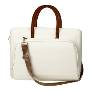 Sacoche d'ordinateur portable étanche en polyester, bandoulière fine et portable pour affaires, 14-15 pouces, avec poignée en cuir, mallette pour ordinateur portable - Product Image 6