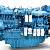 Moteur diesel marin Weichai 8M26C700-18 700HP 515kW 1800 tr/min V8 6 cylindres pour bateau