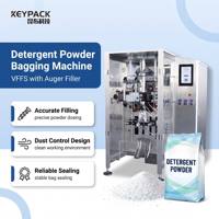 Machine d'emballage automatique VFFS à vis sans fin pour poudre, détergent, farine, épices 500g, anti-poussière, certifiée CE, avec emballage Keypack