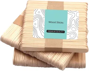 Hoge Kwaliteit Wegwerp Bamboe Ijs Stick Gedrukt Logo Ijslolly Sticks Hout Ijs Sticks