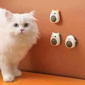 Qbellpet, recién llegado, juguetes de hierba gatera, Bola de hierba gatera giratoria interactiva para gatos, Bola de hierba gatera, bolas de molienda de gato Natural - Product Image 2