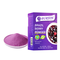 Poudre de baies d'açaï emballée pour le commerce transfrontalier, poudre de fruits d'açaï séchés pour adultes, destinée au commerce extérieur
