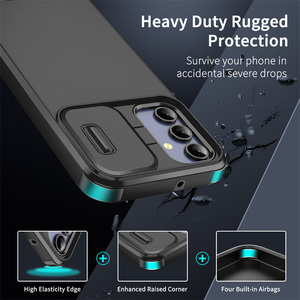 Custodia protettiva per fotocamera scorrevole per Samsung Galaxy A16 A06 A35 A55 A25 A15 <span class=keywords><strong>A23</strong></span> A54 A53 A32 <span class=keywords><strong>Cover</strong></span> posteriore a doppio strato opaco - Product Image 2