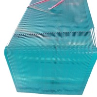 Table basse en verre trempé rectangulaire ultra-transparent personnalisable, épaisseur personnalisable, profonde