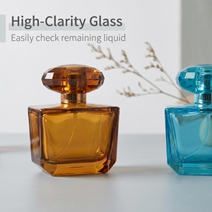 Juego de Botellas de <span class=keywords><strong>Perfume</strong></span> Recargables de Vidrio Cuadradas Multicolores de 30 ml, Frascos de <span class=keywords><strong>Perfume</strong></span> Vacíos a Prueba de Fugas para Viajes, Exhibición y Empaque de Muestras - Product Image 3