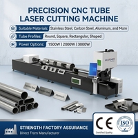 Mesin Pemotong Laser Serat Logam Industri Bulat dan Persegi Otomatis Cepat 1500W 2000W 3000W Kecepatan Tinggi 120m/menit