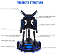 Simulador de Vuelo VR 9D JiaYi para Interiores/Exteriores, Gafas VR Deepoon, Alas Negras, Movimiento en Pie, Juego de Vuelo y Tiro, Metal y Plástico