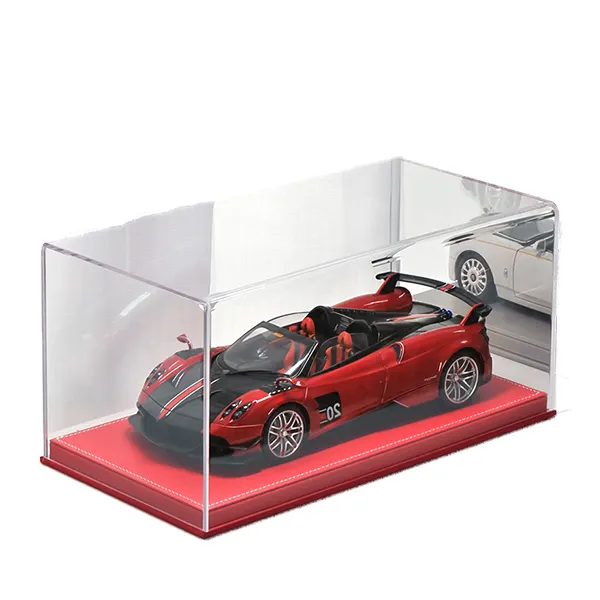 Kivcmds1: 18車モデルアクリル透明ディスプレイケース車モデルダストカバー収納ボックスおもちゃ車コレクション