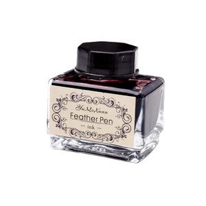 Stylo plume en plume de canard bleu, corps argenté, plume à tremper, ensemble avec flacon d'encre, outil d'écriture cadeau, signature, boîte rétro - Product Image 4