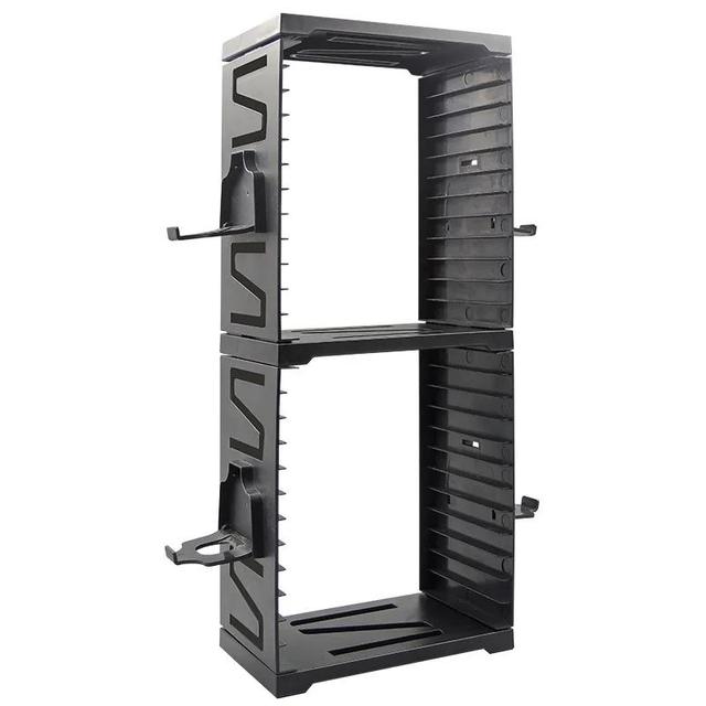 Game Storage Tower Disc Storage Shelf CD Stand Box Rack 24 Games for PS5 PS4 Switch HBS-259