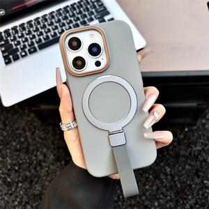 เคสโทรศัพท์แบบมีสายคล้องพร้อมขายึดแม่เหล็กแบบใหม่ปี 2025 สำหรับ iPhone 12 13 14 15 16 Promax ฝาครอบป้องกันปุ่มโลหะ - Product Image 1