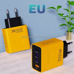 38W High-<b>Power</b> Portable Travel Adapter Android Phone Fast Charging Head 3USB 1PD for Mobile Samsung 2A Output Current - Product Image 4