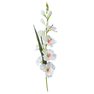 Flor Artificial de Gladiolo, Rama Individual con <span class=keywords><strong>8</strong></span> Cabezas, Planta Artificial para Decoración de Bodas y Hogar - Product Image 5