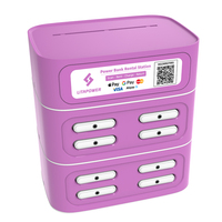 Station de partage de batteries externes à 8 emplacements, batteries externes de location, partage de batteries externes, 5000 mAh, restaurant