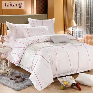 Conjunto de cama 100% algodão 4pcs, conjunto de roupa de cama/lençol