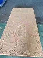 Panneau acoustique à motif géométrique absorbant le son, panneaux muraux acoustiques 3D en MDF PET pour salle de conférence