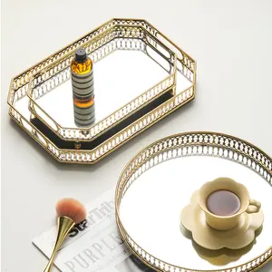 Home Decor Interior Nordic Modern Table Living Room Gold Accessories Mirror Tray Decoration Other Home Decor Luxury For Home