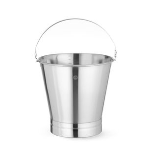 Secchio HENDI Profi Line 7L con Base Rinforzata, Diametro 230mm e Altezza 245mm, Fabbricazione in Acciaio per Cucine Commerciali - Product Image 1