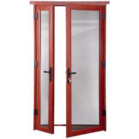 Vitrines et portes en verre pour façade de magasin, porte double en verre et métal commerciale
