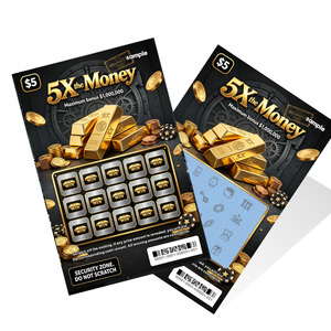 Boletos de Lotería Rasca y Gana Personalizados con Impresión CMYK, Diseño de Seguridad Opaco, Patrones Personalizados - Product Image 2