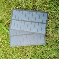 Le jardin polycristallin de panneau solaire de la Chine allume 300mA tout l'ANIMAL FAMILIER noir stratifié 1.5W 5V 19%-20% efficacité petit module solaire de CC