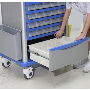 EM-ET109 चिकित्सा ट्रॉली गाड़ी उच्च क्षमता वाली दवा वितरण ट्रॉली - Product Image 5