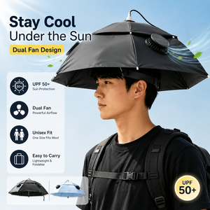Sombrero con Ventilador Solar Plegable para Actividades al Aire Libre, Protección Solar, Bloqueo <span class=keywords><strong>de</strong></span> Rayos UV, Ideal para Pesca - Product Image 2