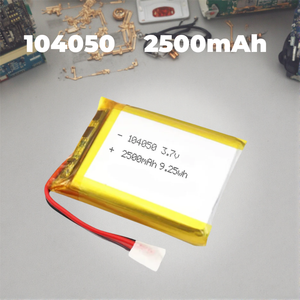 104050 2500mAh 3.7V LiPo Wiederaufladbarer Akku mit JST-Stecker 9.25Wh Lithium-Polymer-Akku Modell 104050 114065 505060 - Product Image 1