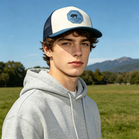 Gorra Heycap de PVC para exteriores con parche de goma, gorra estructurada de 6 paneles con malla personalizada para unisex
