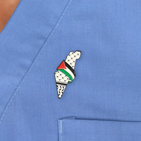 Nouvelles épingles à revers en forme de carte de Palestine, épingles à revers Keffiyeh pour la Palestine libre, épingles à drapeau palestinien, épingles en émail personnalisées