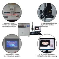 Machine de mesure de section transversale de précision avec logiciel de détection automatique des bords pour câbles électriques