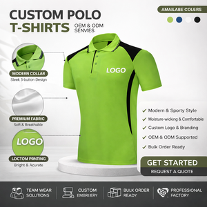 Camisetas Polo Deportivas Personalizadas de Secado Rápido, Transpirables, con Paneles en Contraste, Uniformes de Equipo, Logotipo Personalizado, Proveedor OEM ODM - Product Image 3