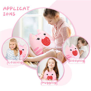 Nouvelle Coussin <span class=keywords><strong>de</strong></span> Canapé en Peluche Chat Fraise Kawaii Coloré pour Chambre à Coucher, Cadeau <span class=keywords><strong>de</strong></span> Noël, Anniversaire, Peluche Douce - Product Image 4