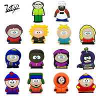 2022 Bán Buôn Bán Chạy Tùy Chỉnh South Park Trò Chơi Phim Hoạt Hình Phụ Kiện Giày Mềm PVC Sáng Tạo Croc Quyến Rũ