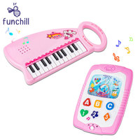 Piano Keyboard Alphabet Preschool Match Developmental Toy Musical Instrument English Learning Machine for Baby