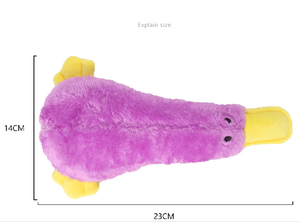 Divertente simpatico animale anatra interattivo masticare morbido peluche farcito anatra cane giocattolo - Product Image 6